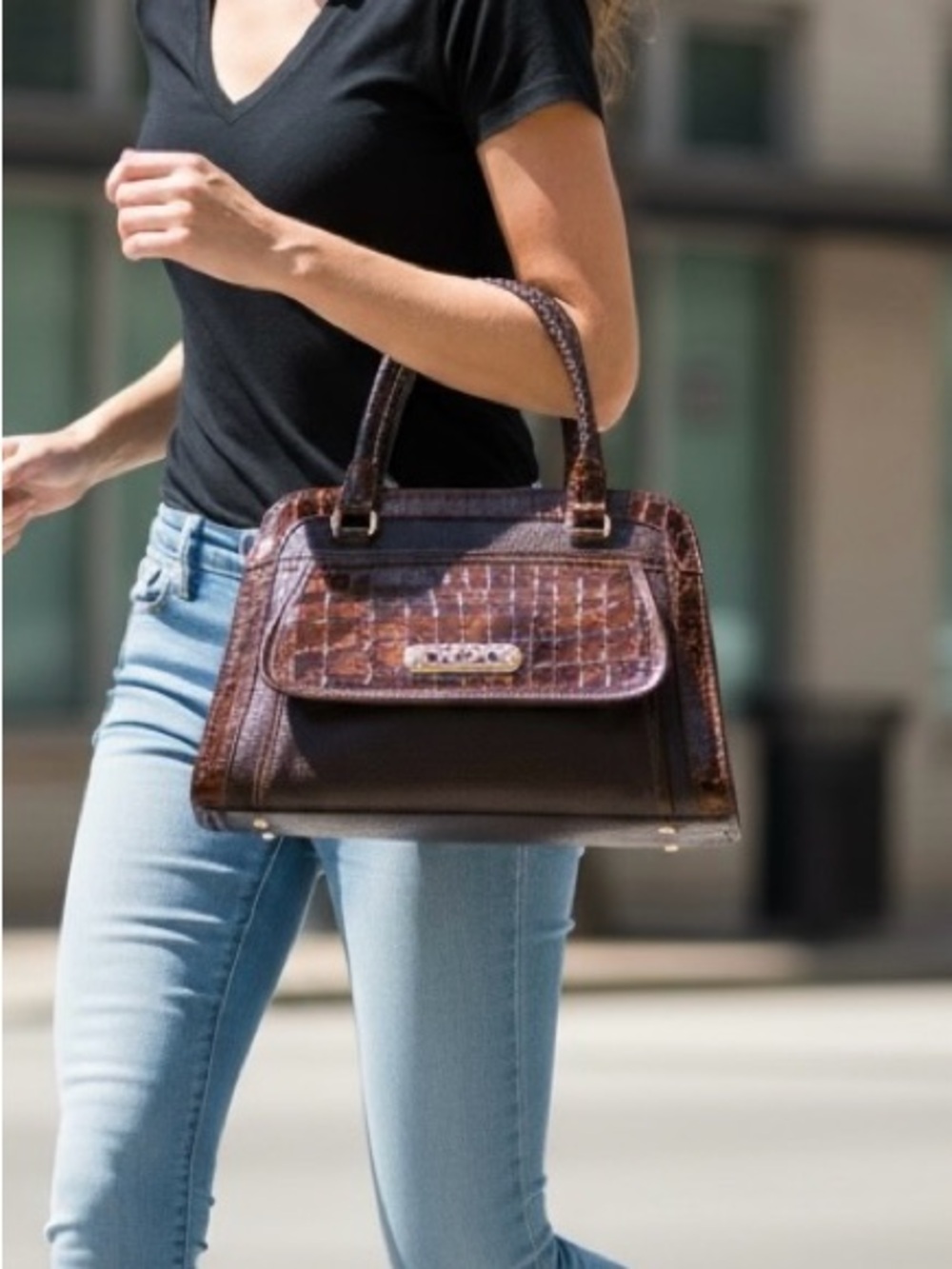 Brighton Vintage Leather Shoulder Bag